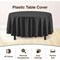 Exquisite Disposable Round Plastic Tablecloths – 6 Pack 84" Disposable Table Cloths – Indoor/Outdoor Party Tablecloth – Round Plastic Table Cover for Events & Party Supplies